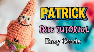 PATRICK STAR || FREE BEGINNER CROCHET TUTORIAL ⭐🌊