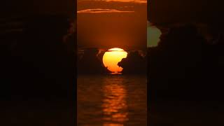 Real time video of Omega Sunset.                      #sunset #sunsetvideo #beautifulsunset