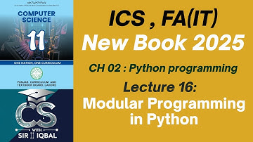 Modular Programming in Python | 1st Year Computer Science New Syllabus 2025 | Punjab Board