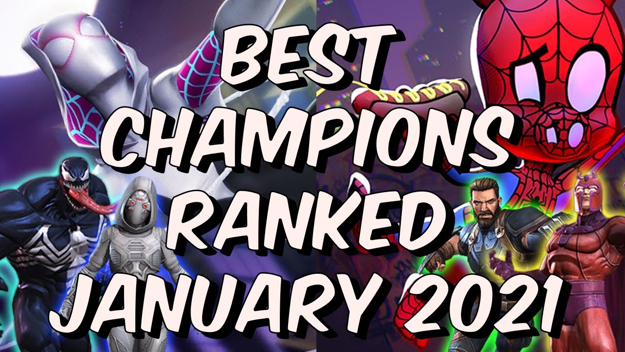 klima ost upassende Best Champions Ranked January 2021 - Seatin's Tier List - Marvel Contest of  Champions - YouTube