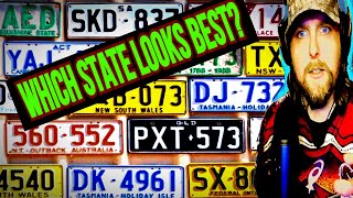 American Reacts to Every Australian Number Plate