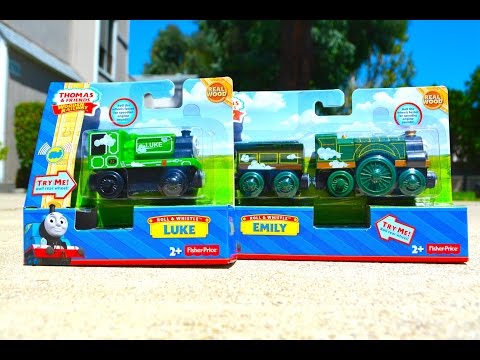 Thomas And Friends ROLL & WHISTLE LUKE & EMILY - Wooden Railway Toy Train Review