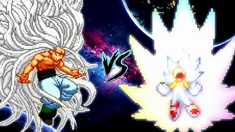 Goku SSJ Infinity Ultra Instinct OP VS Sonic Chaos V4 JVL OP (all form) in Jump Force Mugen