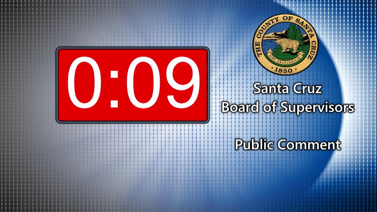 Santa Cruz County Board of Supervisors Meeting