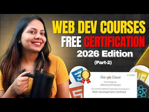 Best Free Web Development courses with Certification | 2026 Edition