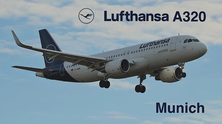 Approach landing and taxi at Munich Airport | Lufthansa A320 | 4K