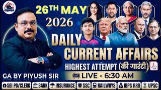 Current Affairs Today | 26 MAY 2026 | BANKING | RBI ASSISTANT | IBPS RRB | SBI | PO CLERK MAINS