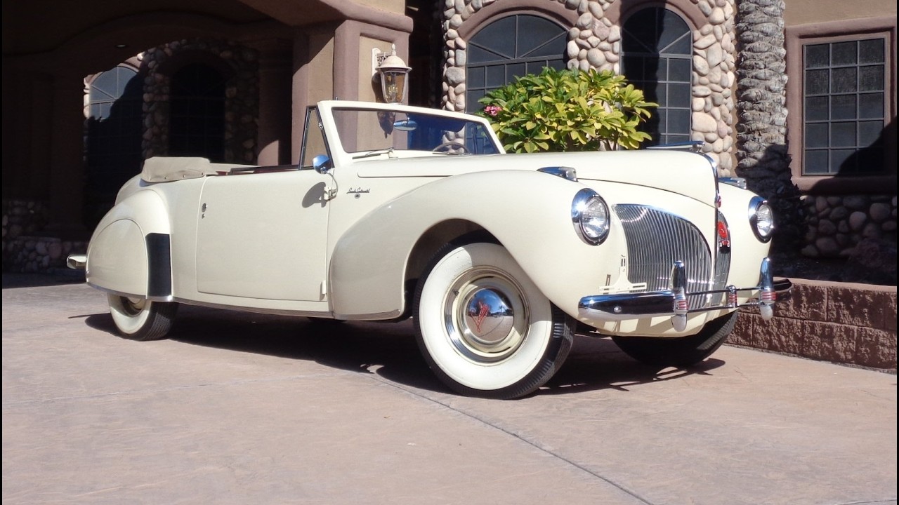 1941 Lincoln Continental Convertible V12 in Beige & Ride on My Car