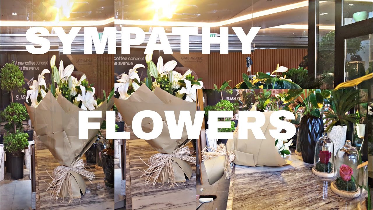 HOW TO MAKE A SIMPLE SYMPATHY BOUQUET YouTube