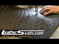 How To Sew Reticulated Hex Quilted Inserts - Clear Acrylic Stitching Template By LeatherSeats.com