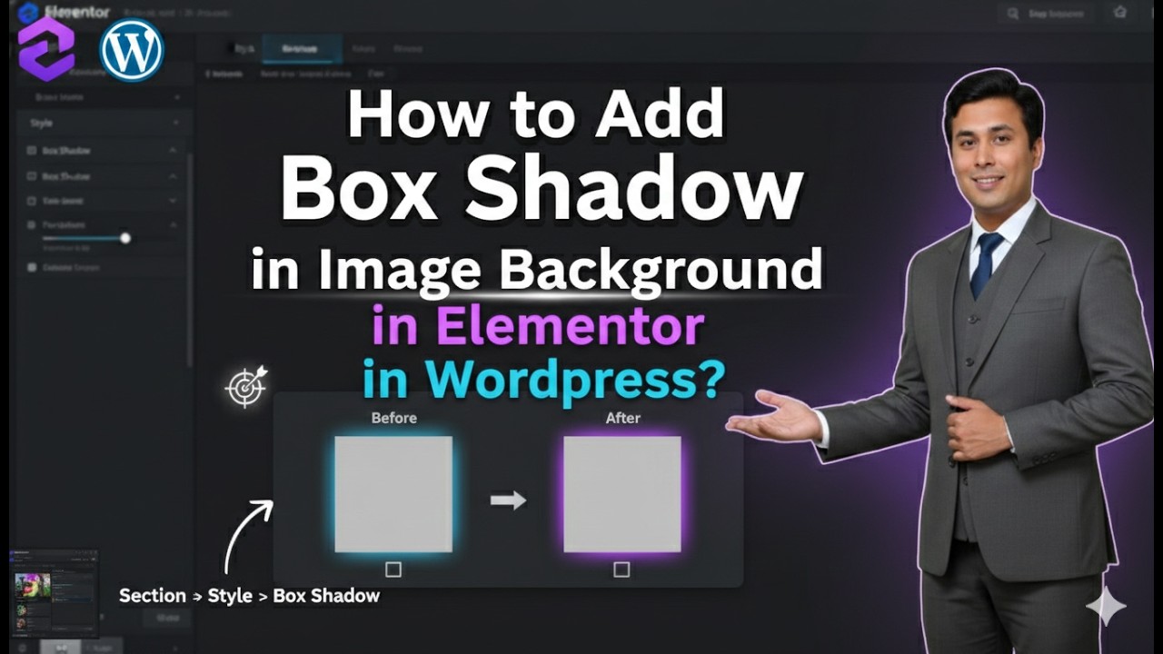 How to Add Box Shadow in Image Background in Elementor in Wordpress ...