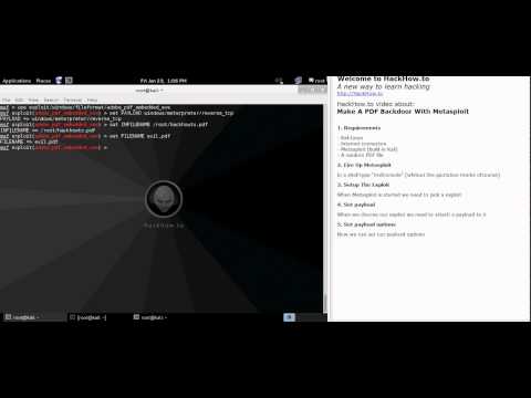 HackHow.to - Make A PDF Backdoor With Metasploit