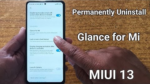 How to uninstall Glance for Mi Xiaomi/redmi | glance for mi permanently delete kaise kare