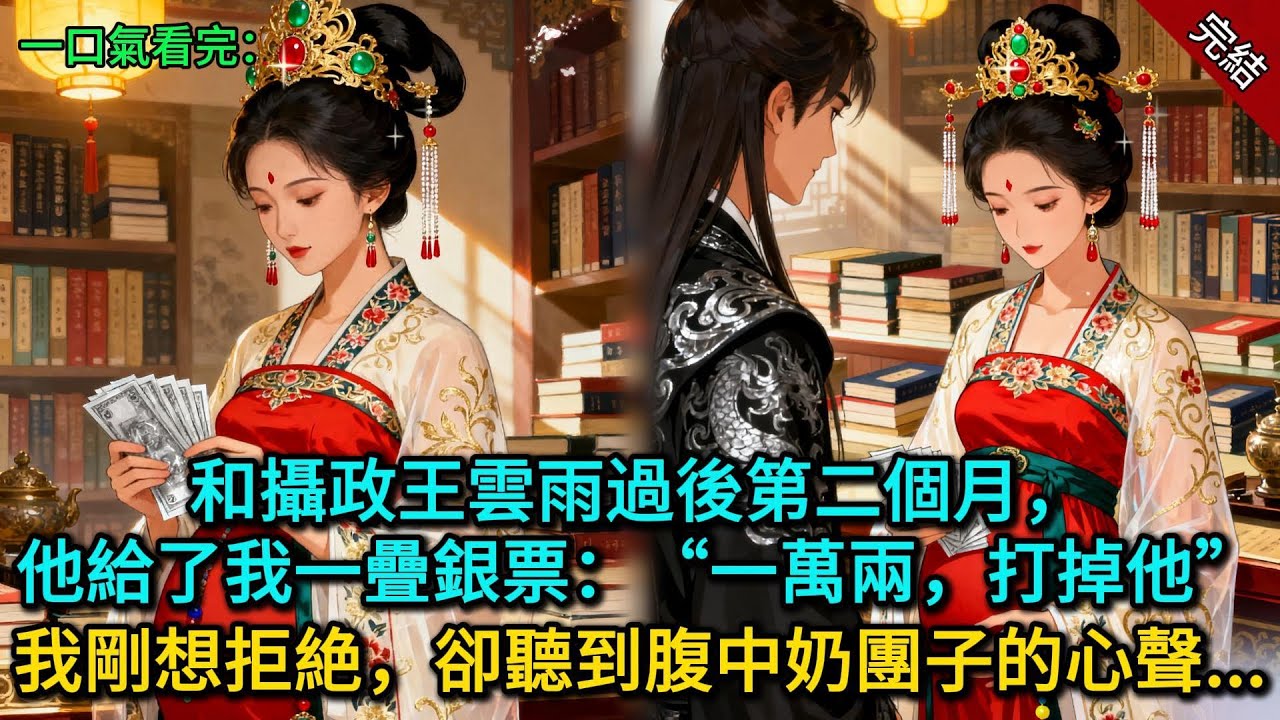 和攝政王雲雨過後第二個月，他給了我一疊銀票：“一萬兩，打掉他”，我剛想拒絶，卻聽到腹中奶團子的心聲......