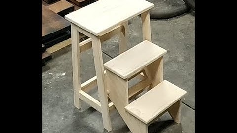 3-laags opstapje van grenenhout | Eenvoudig in één dag te bouwen houtbewerkingsproject voor GROTE...