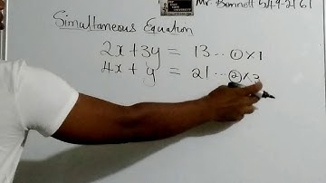 Simultaneous Equation Part 1