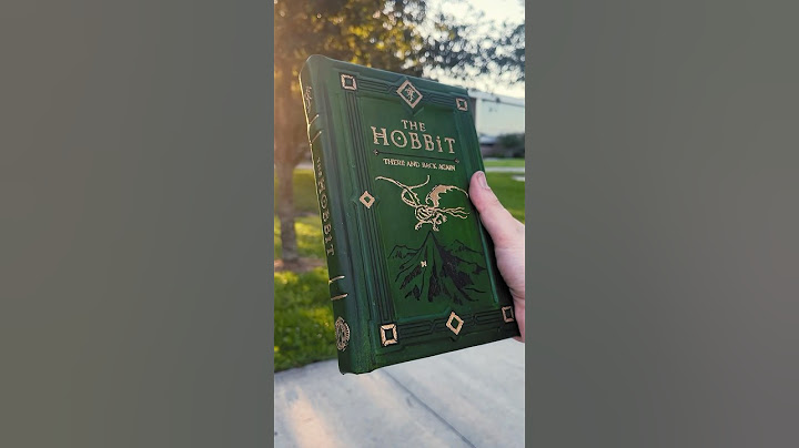 Making a Custom Leather bound Edition of the The Hobbit #bookbinding #thehobbit