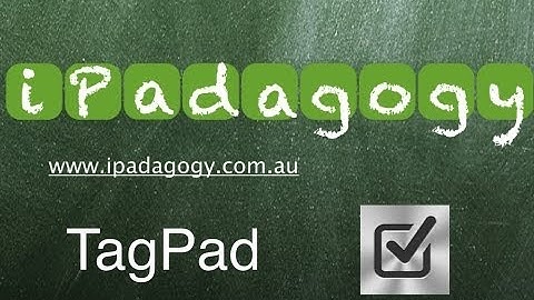 iPadagogy - App Review - TagPad Part 2 Tutorial