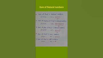Sum of first 