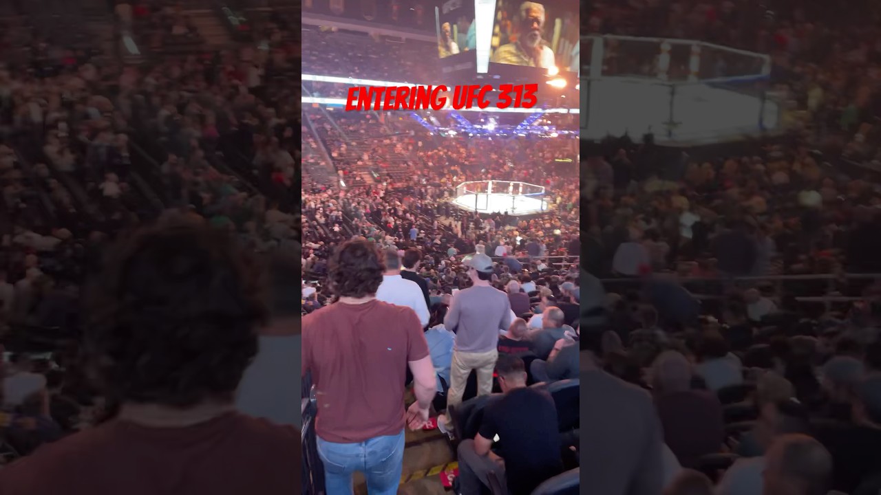 Walking in to TMobile Arena for UFC 313 