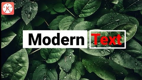#kinemaster #moderntext #animation  /How to create modern text animation in kinemaster