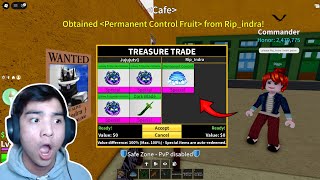 FINALLY.. I Got PERMANENT CONTROL FRUIT + This HAPPENED in Blox Fruits..! ☠️ Friu