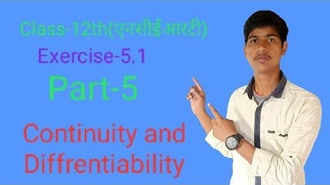 Continuity and Differentiability||Solution Ncert (Q16,17,18,19,20) Exercise 5.1|| Important For Jee