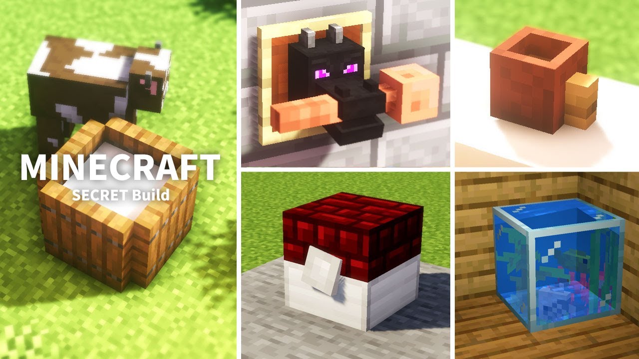 【マインクラフト】簡単！99％が知らないミニ建築と小技15選