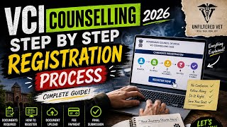 VCI Counselling 2026 Registration Process 🔥 | Step-by-Step Complete Guide | BVSc & AH