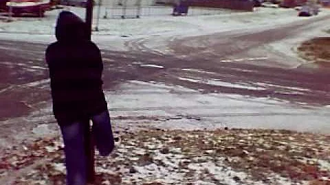 idiot in snow