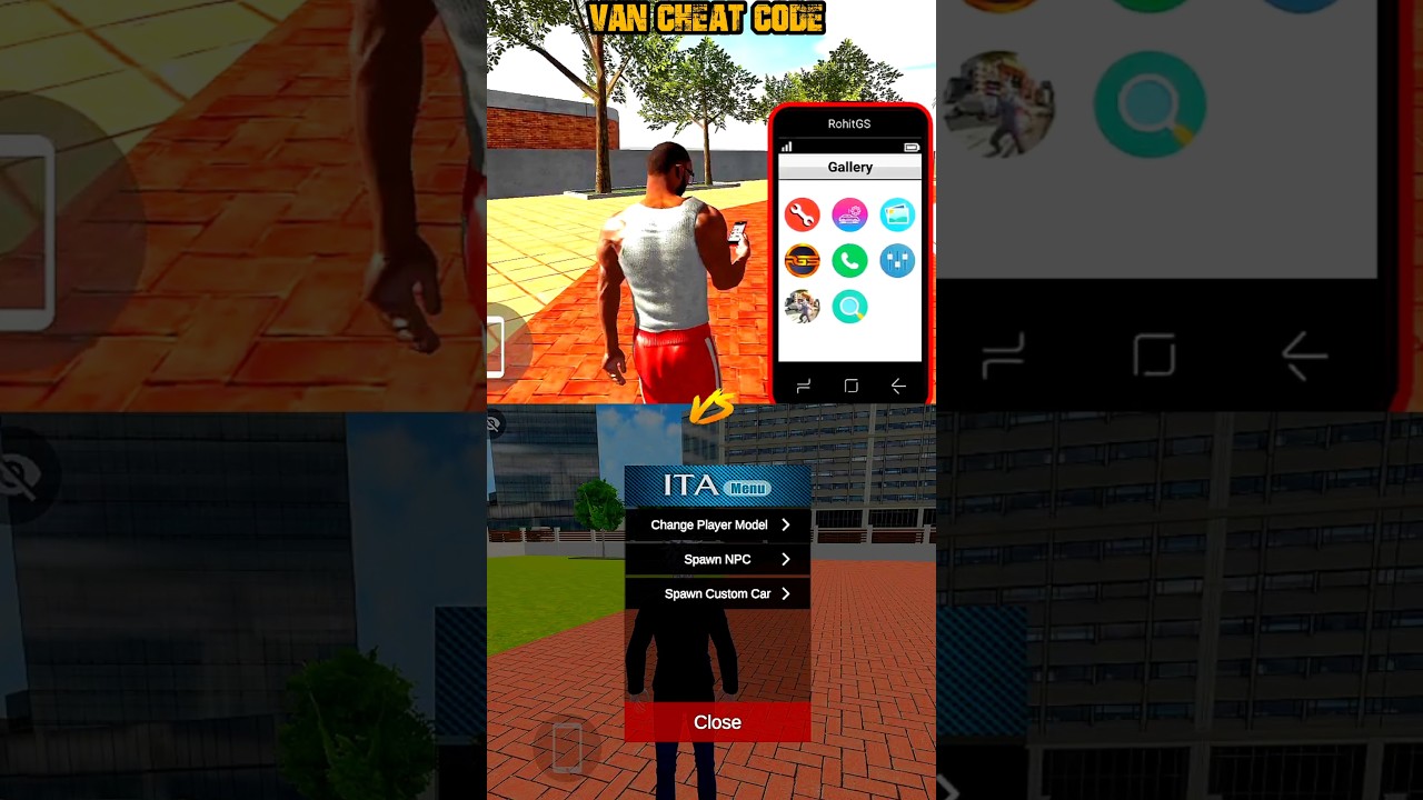 Van Cheat Code in Indian Bike Driving 3d vs Indian theft auto simulator 