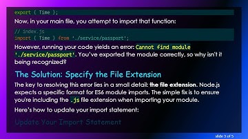Resolving the Cannot Find Module Error in ES6 Node.js Imports