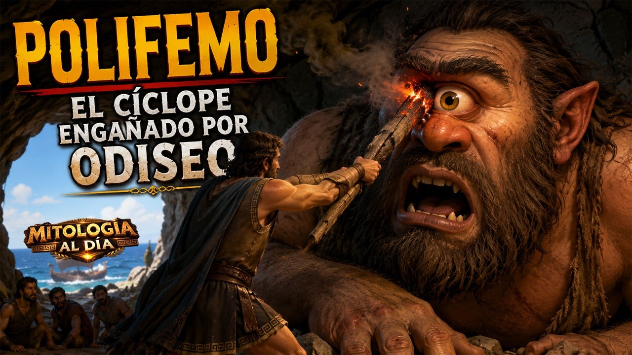 👁️ POLIFEMO | El Cíclope Que Casi Acabó Con Odiseo | Mitología Griega | Mitología Al Día