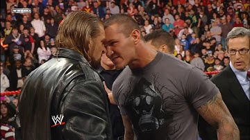 Triple H & Randy Orton Heated Confrontation! Raw 2/3/09 (2/2)