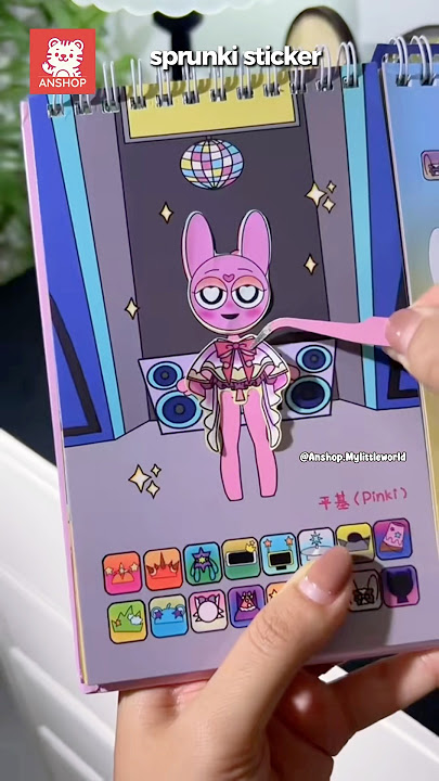 sprunki dress up sticker book | sách nhãn dán trang phục sprunki