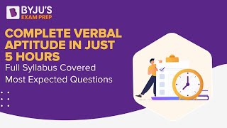 GATE 2023 Exam - Complete Verbal Aptitude in Just 5 Hours | Full Syllabus Covered | BYJU'S GATE