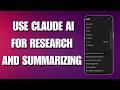 How to Use Claude AI for Deep Research Fast (2026)