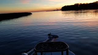 Sunset Cruise on a IPB 14polling skiff in the Backwater Creeks