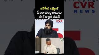 జనసేన లక్ష్యం సీఎం చంద్రబాబుకు షాక్ ఇచ్చిన పవన్ | Deputycm Pawankalyan | CVR NEWS