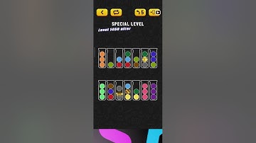 Ball Sort Puzzle Special Level after Level 1460 / Lock Ball and Key Ball and Question Mark Ball
