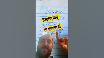 A general strategy for #factoring #quadraticequation s #math #tutor