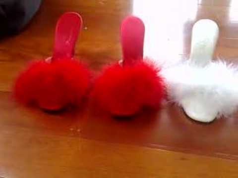 marabou slippers flat