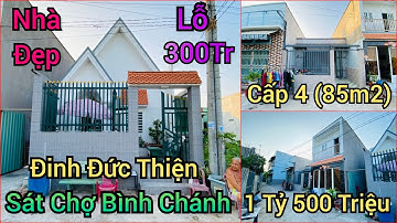 Quá Lỗ Rồi Bán Nhà Trả Nợ Gấp 5x18 Đường Ô TÔ Giá 1Ty500Tr Đ.Đinh Đức Thiện-Chợ Bình Chánh.