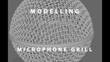 Complex Modelling Series # 005  Microphone Grill Part 1of 3 Maya 2016