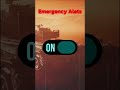 emergency alert mobile settings Android and IOS stay safe