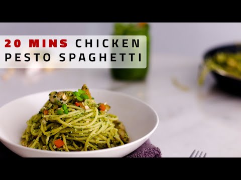 Video: Recipe: Pasta With Chicken Fillet, Vegetables And Pesto On RussianFood.com