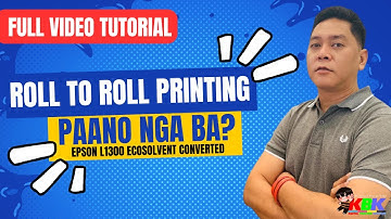 ROLL TO ROLL PRINTING EPSON L1300 ECOSOLVENT CONVERTED FULL VIDEO TUTORIAL