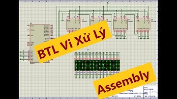 8051 ASM Demo BTL Vi Xử Lý - Mạch chạy chữ led ma trận 8x32