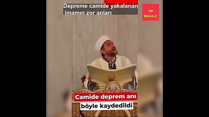 Depreme camide yakalanan imamın zor anları - Böyle kaydedildi