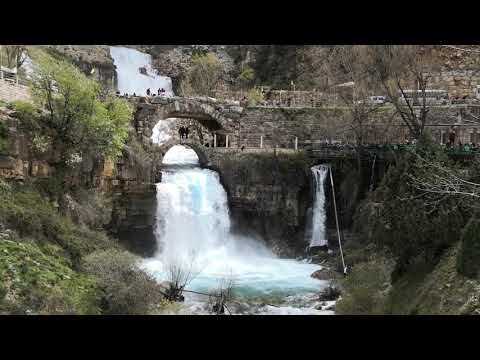 Afqa waterfall during spring time in Lebanon - شلال أفقا لبنان في الربيع